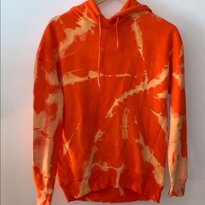 Primark orange hand dyed sweatshirt size small